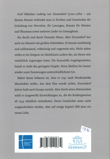 Andreas Tasche: Zinzendorf und Amerika - Wie aus der Brüdergemeine eine Kirche wurde