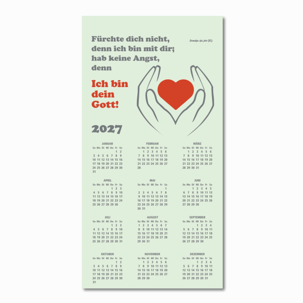 Vlieskalender mit Jahreslosung 2027